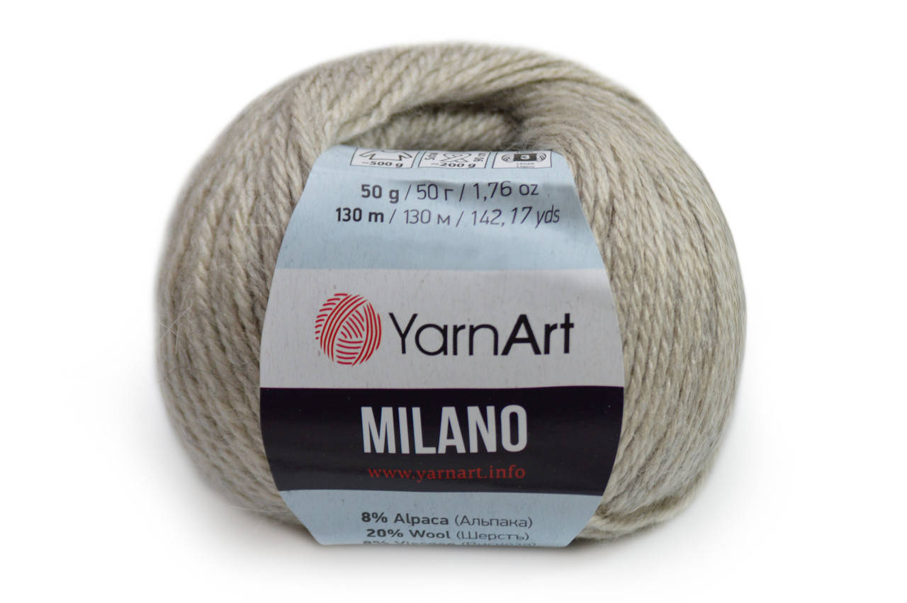 

YarnArt Milano, Бежево-серый №870, Бежевый