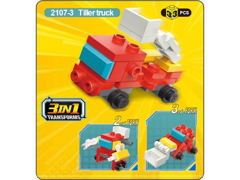 

Конструктор Qman ТРАНСПОРТ МНС (TILLER TRUCK) 33 дет. 2107-3