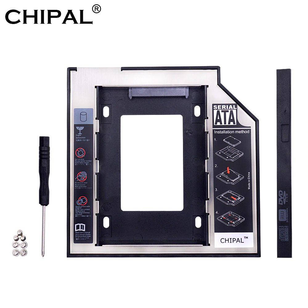 

Optibay SATA 9.5 мм от CHIPAL, карман для диска 2.5" HDD/SSD вместо CD/DVD ROM