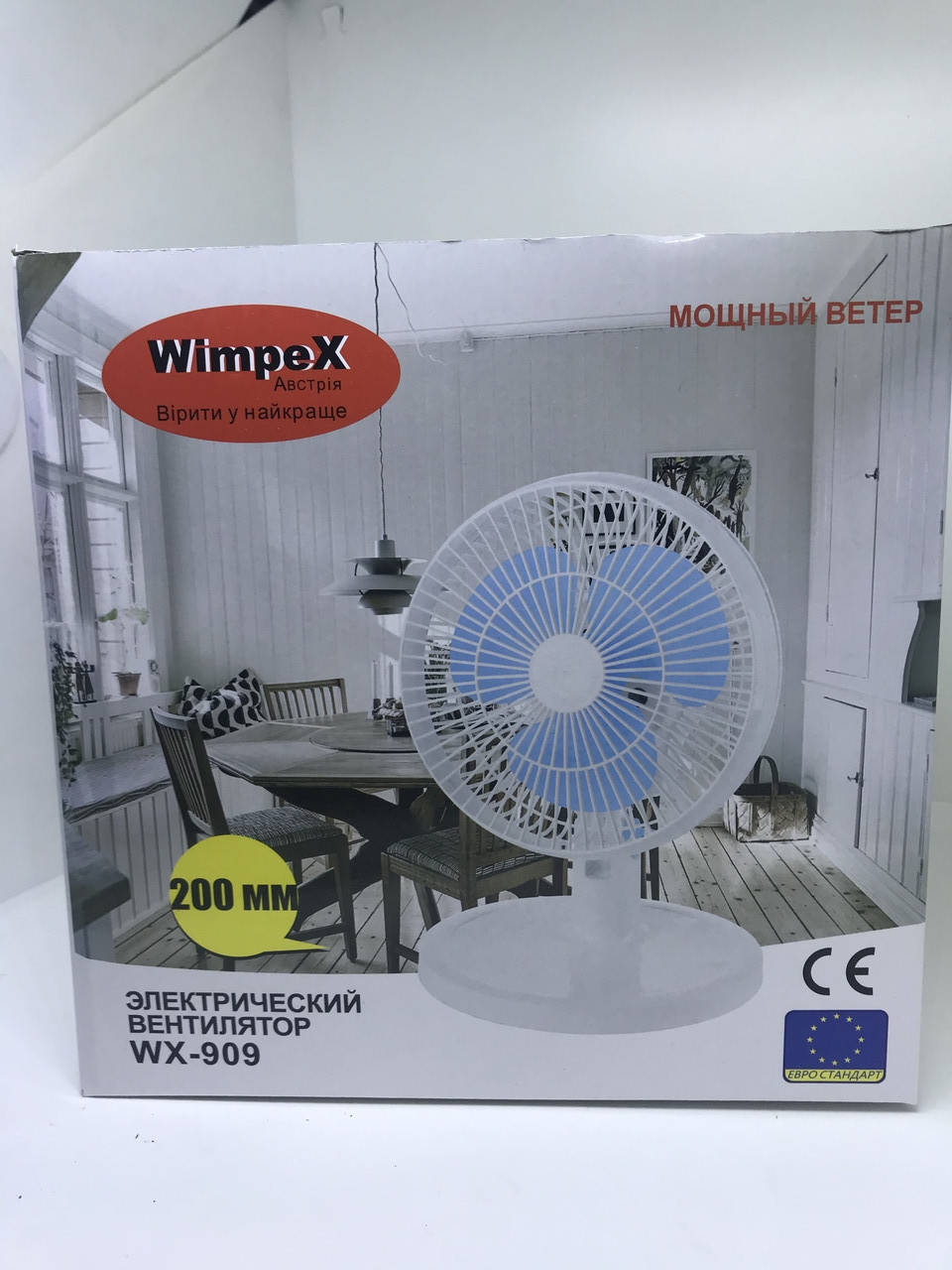 

Вентилятор Wimpex WX-909 (200мм) белый, настольный