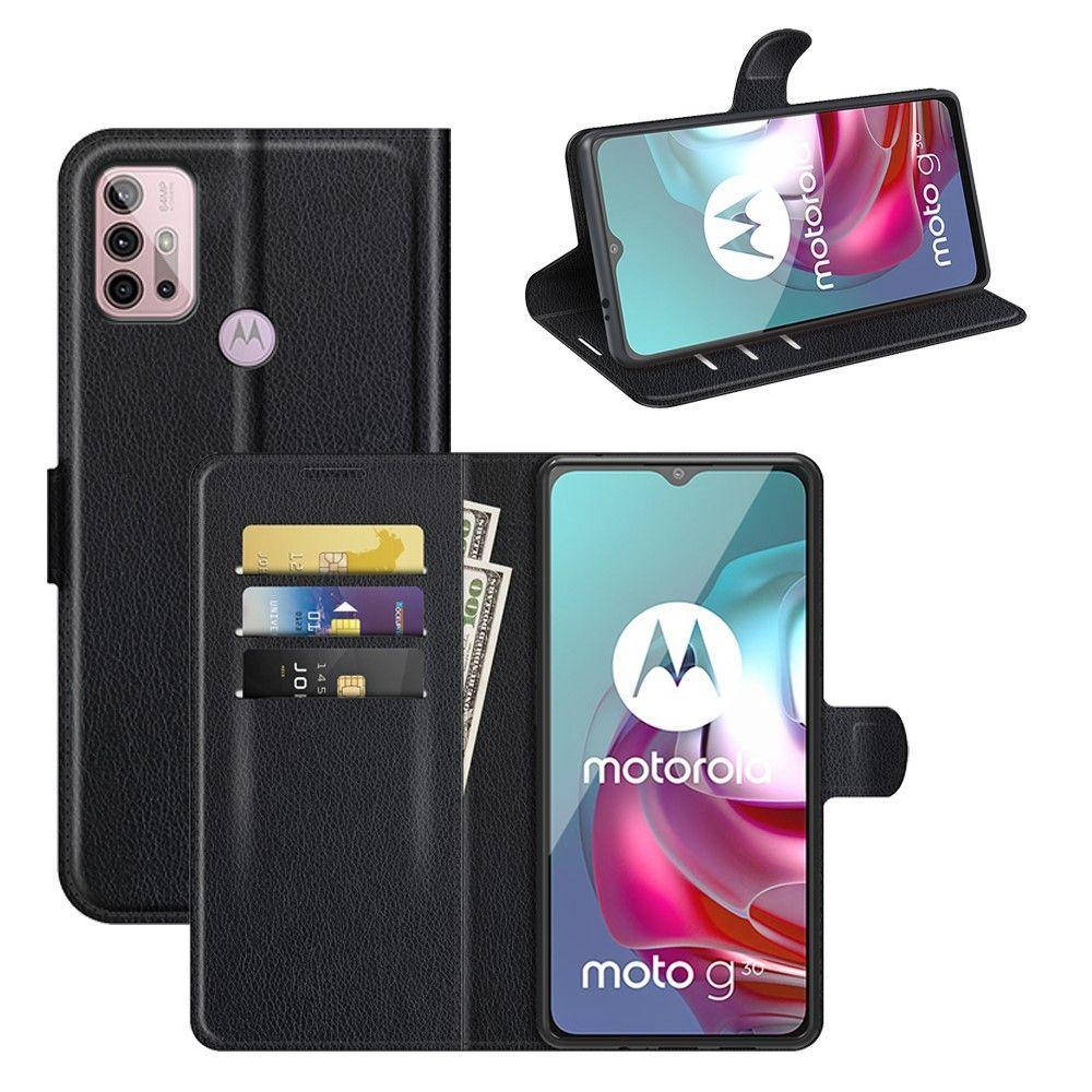 

Чехол-книжка Litchie Wallet для Motorola Moto G30 / G10 Black, Черный