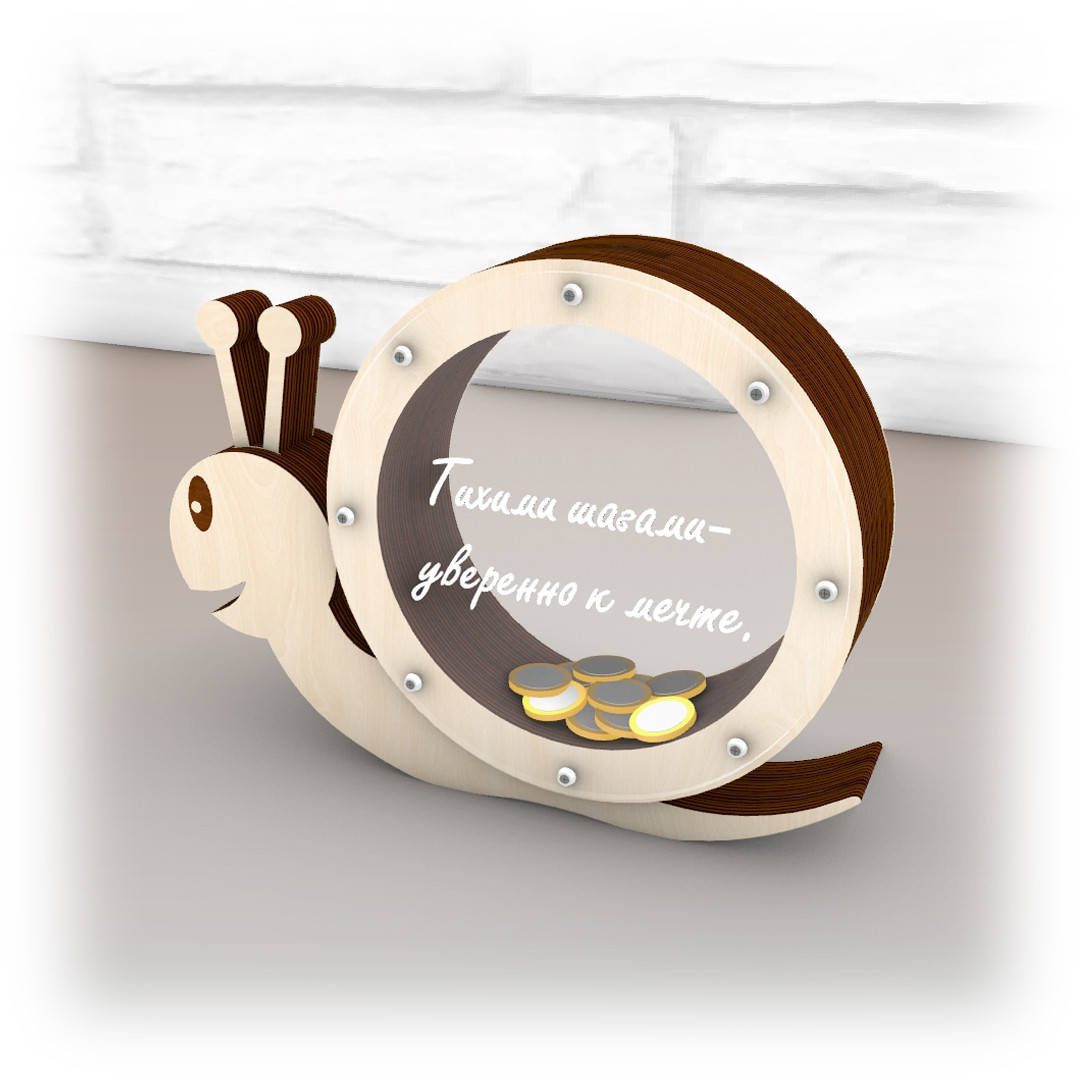 

Скарбничка у вигляді равлика. Копилка в виде улитки.