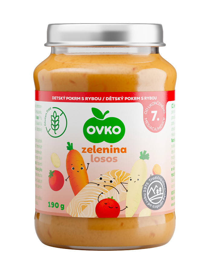 

Пюре Лосось з овочами 190гр. т.м. "OVKO"