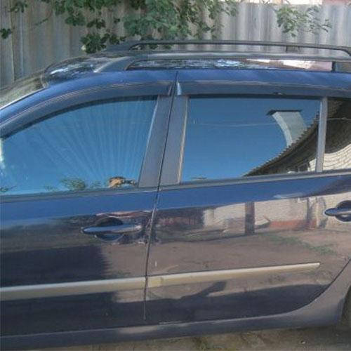 

Дефлекторы окон ветровики Рено Лагуна 2 Renault Laguna II 01-07 КТ (Накладные)