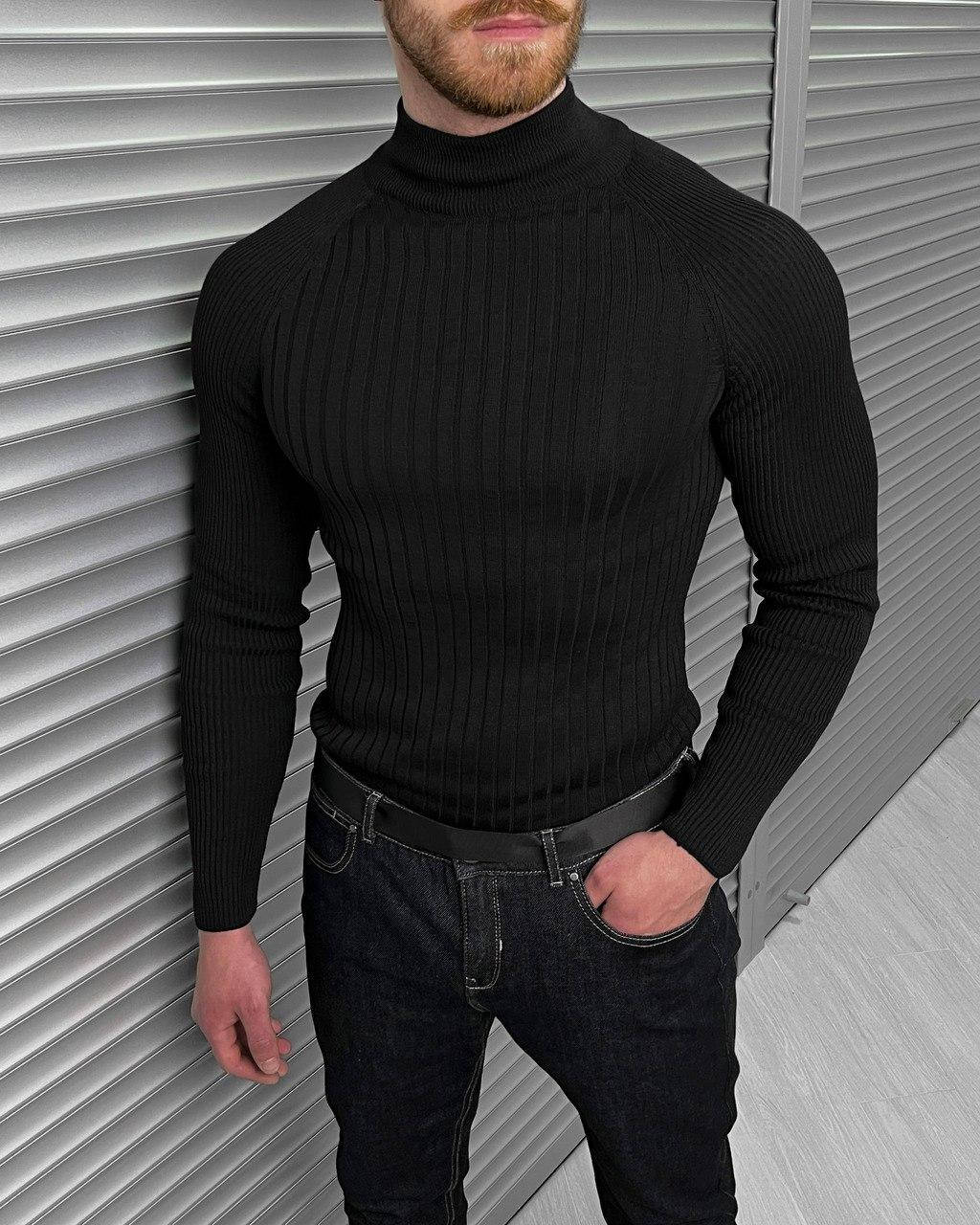 

Кофта водолазка чоловіча BEZET чорний M
