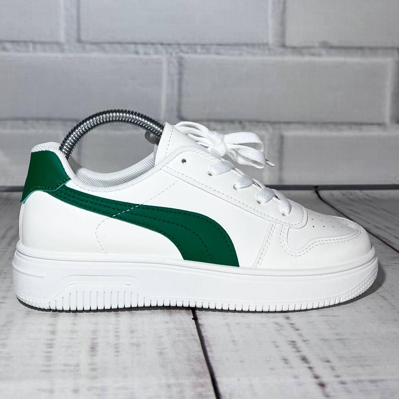

Женские кроссовки , женские кеды , женская обувь, puma white&green 37, Белый
