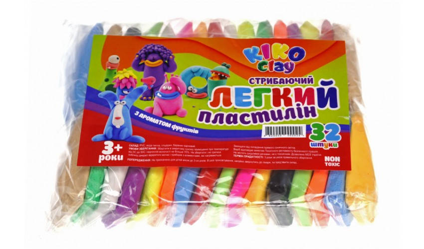 

Легкий воздушный пластилин липака (моделин) 32шт с ароматизатором, Украина