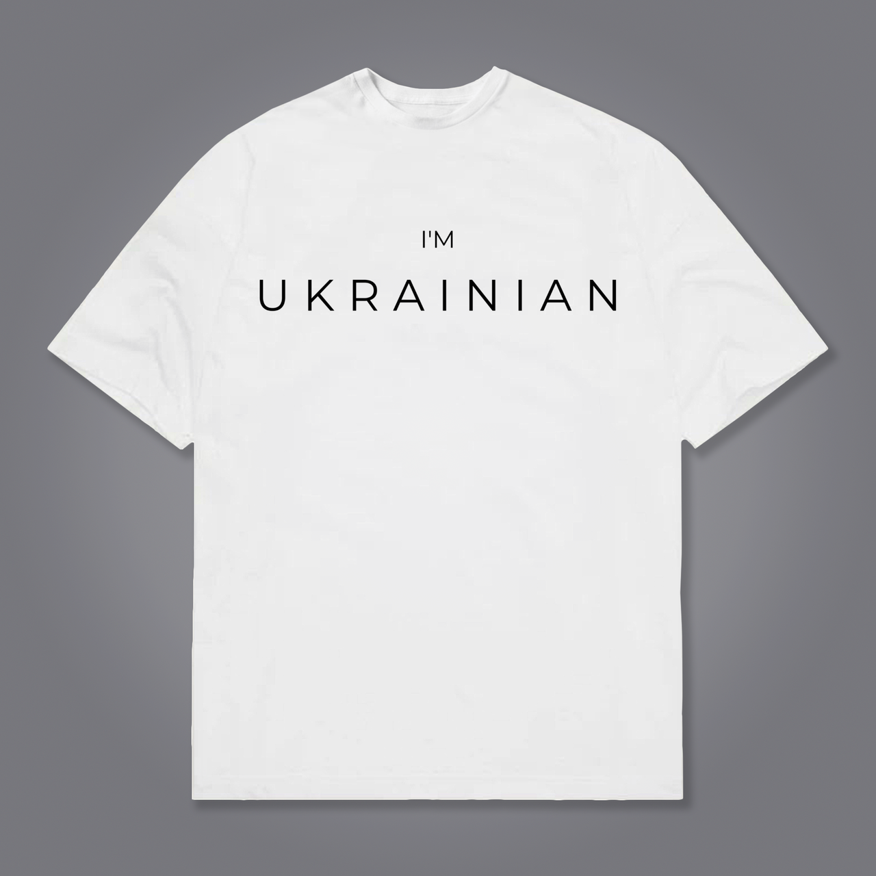 

Футболка белая I'm Ukrainian Я Украинец