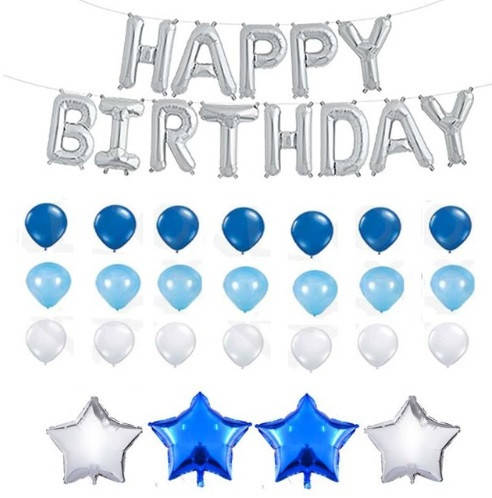 

Набор воздушных шаров на День Рождения Happy Birthday 1002