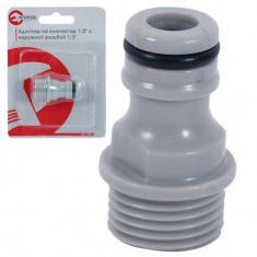 

Адаптер на коннектор 1/2" с наружной резьбой 1/2" INTERTOOL GE-1001