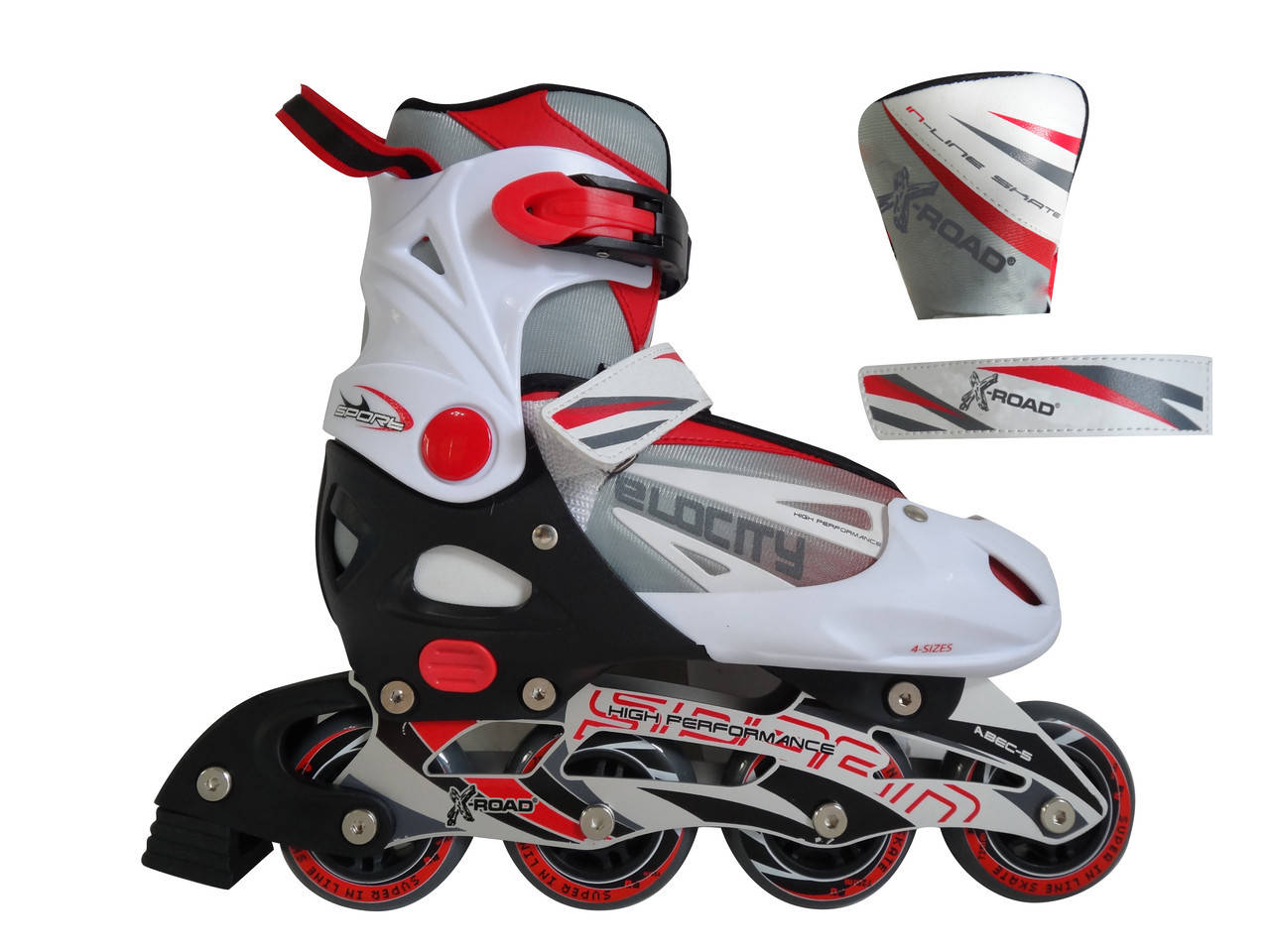 

Роликовые коньки X-Road pw126 (S 33-36), Красный