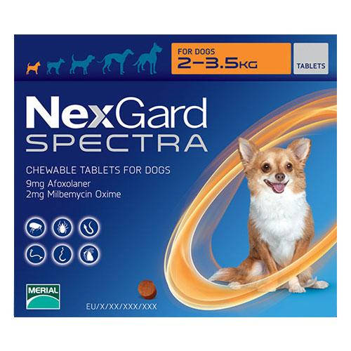 

Merial NexGard Spectra жевательные таблетки 3 шт для собак 2-3.5 кг
