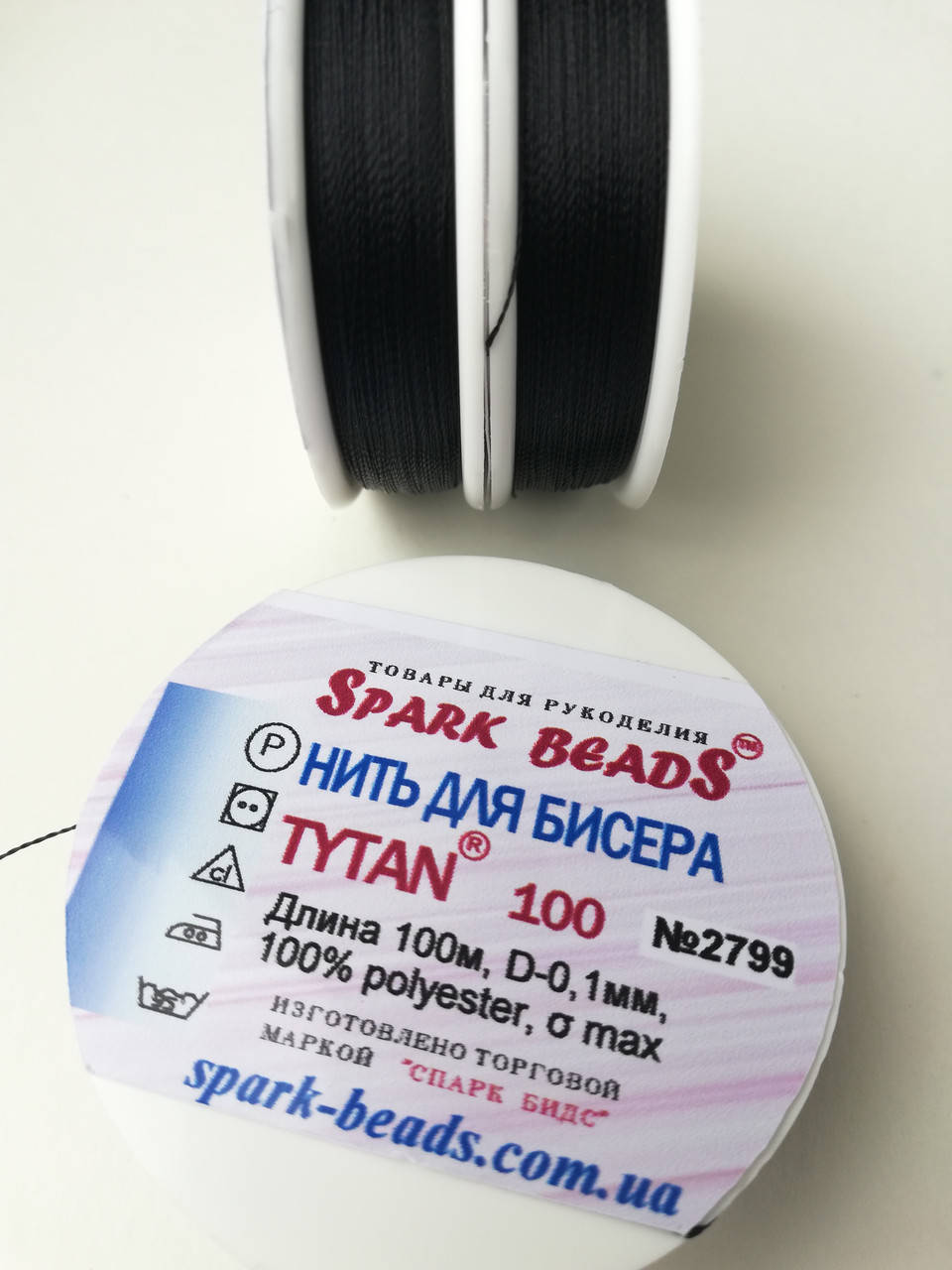 

Нитки ТYTAN 100 №2799 Чорний колір