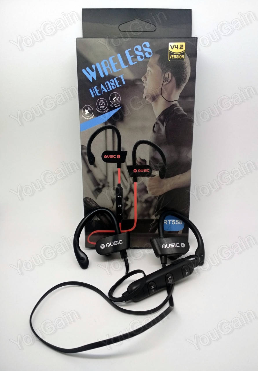 

Наушники спортивные беспроводные Bluetooth MDR RT 558 BT SPORT Black, Черный