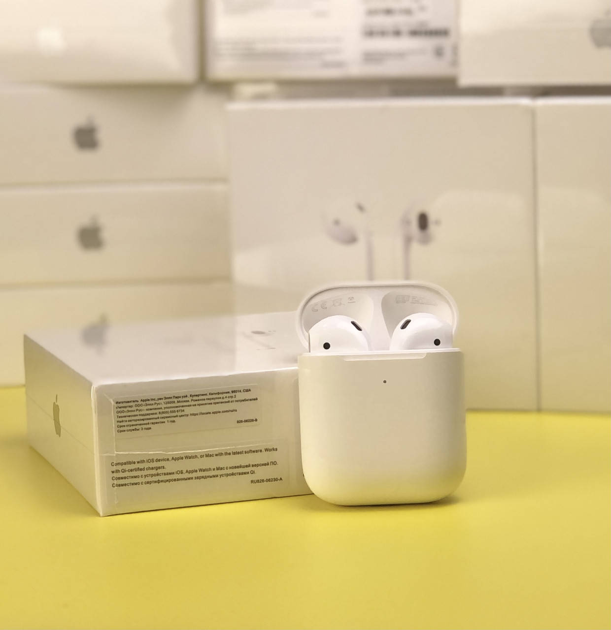 

Беспроводные сенсорные наушники для телефона LUX AirPods 2, Белый