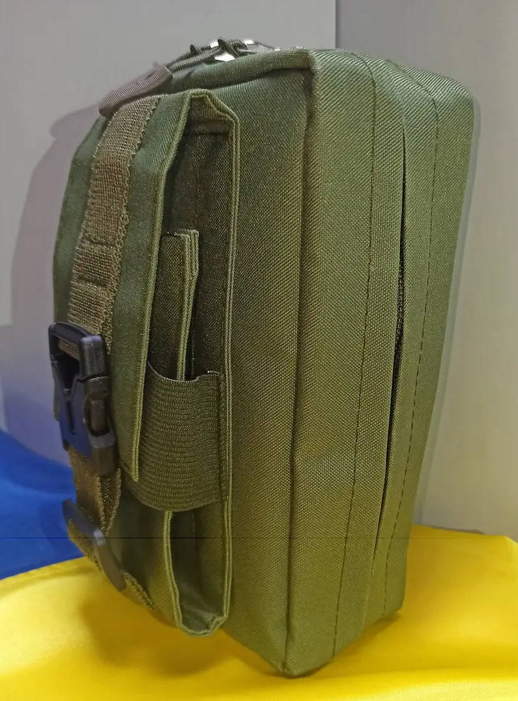

Аптечка с подсумком для телефона или турникета MOLLE, Оливковый