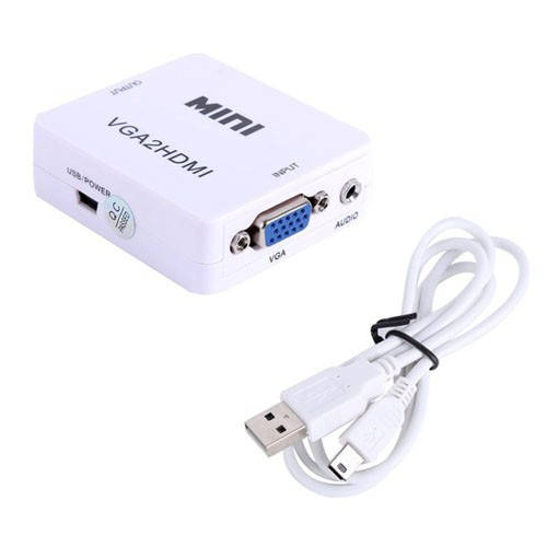 

Конвертер VGA - HDMI, видео, аудио, 1080p, белый, 103803