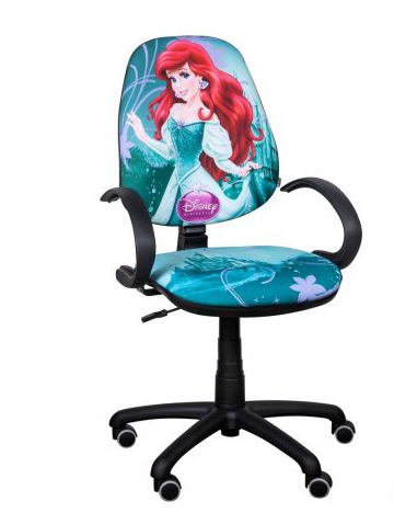 

Кресло детское Поло 50 подлокотники АМФ-5 Дизайн Дисней Принцессы Ариель (AMF-ТМ)