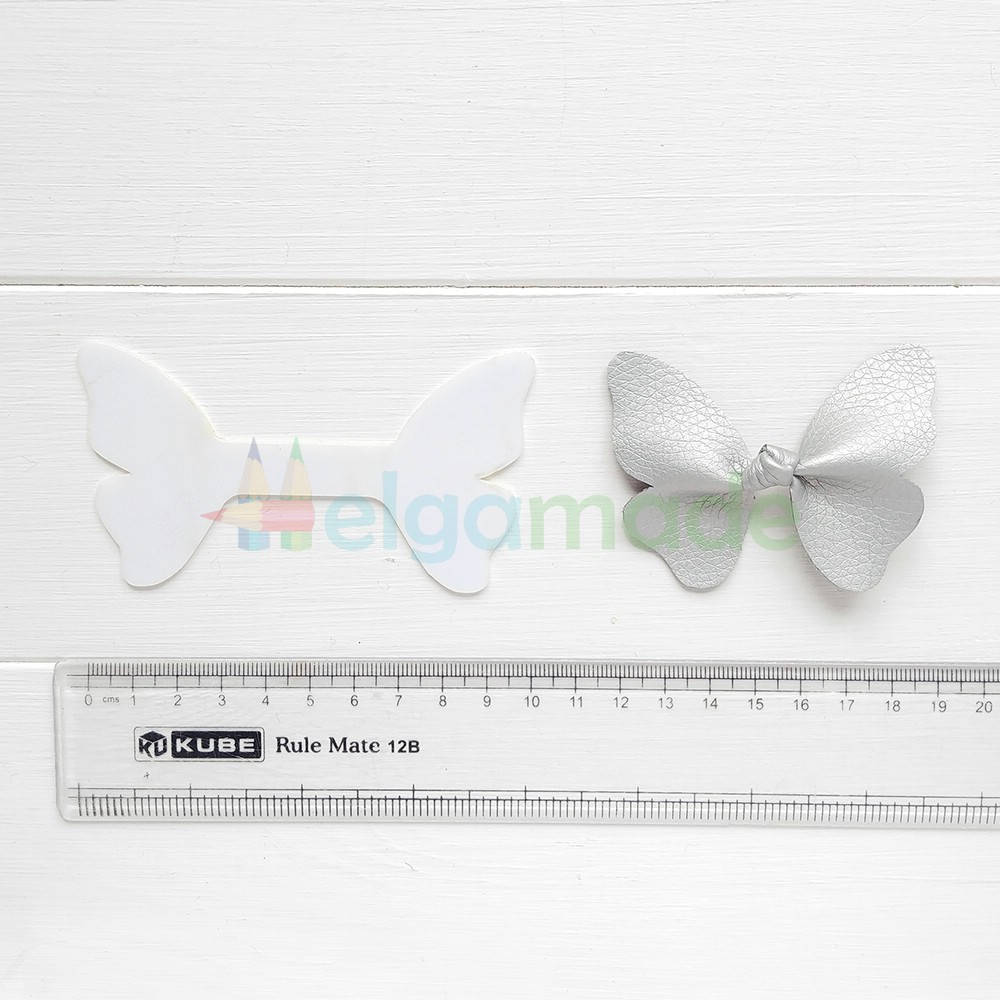 

Шаблон пластиковый БАБОЧКА-УЗЕЛОК 1, 10х5.5 см, Белый