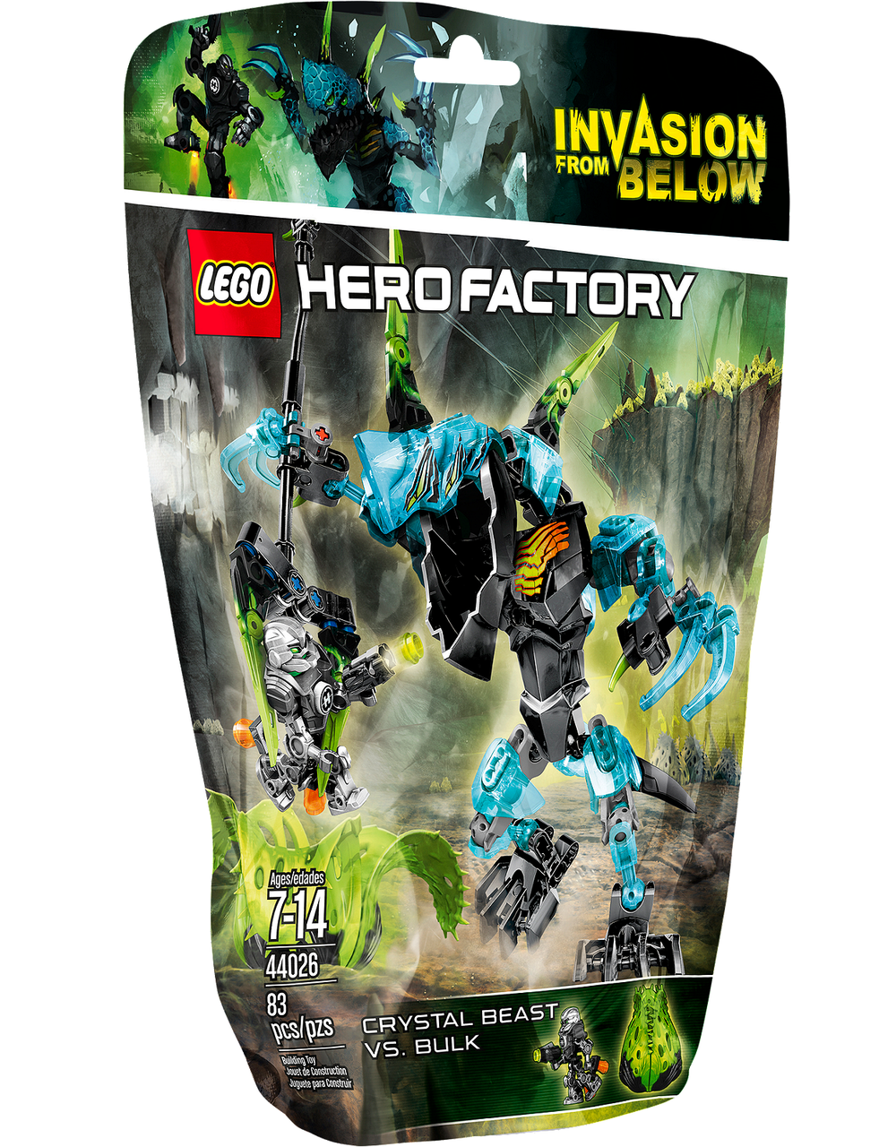 

Lego Hero Factory Кристальный монстр против Балка 44026