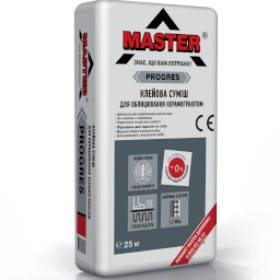 

MASTER PROGRES Клей для приклеивания плит из керамогранита, 25кг