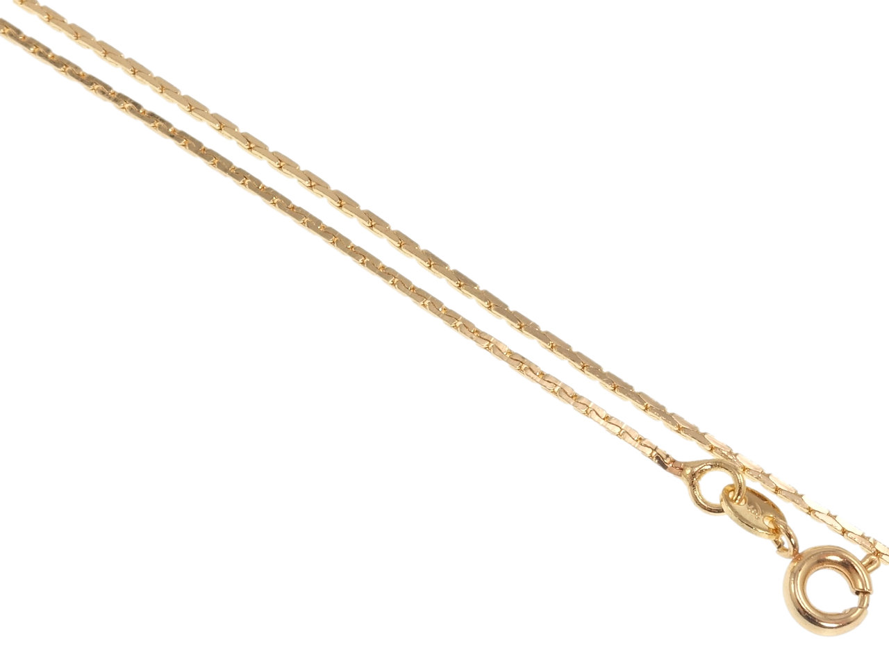 

Цепочка Xuping M&L желтый оттенок "Плетение Якорное Склоченное" длина 44см х 1мм