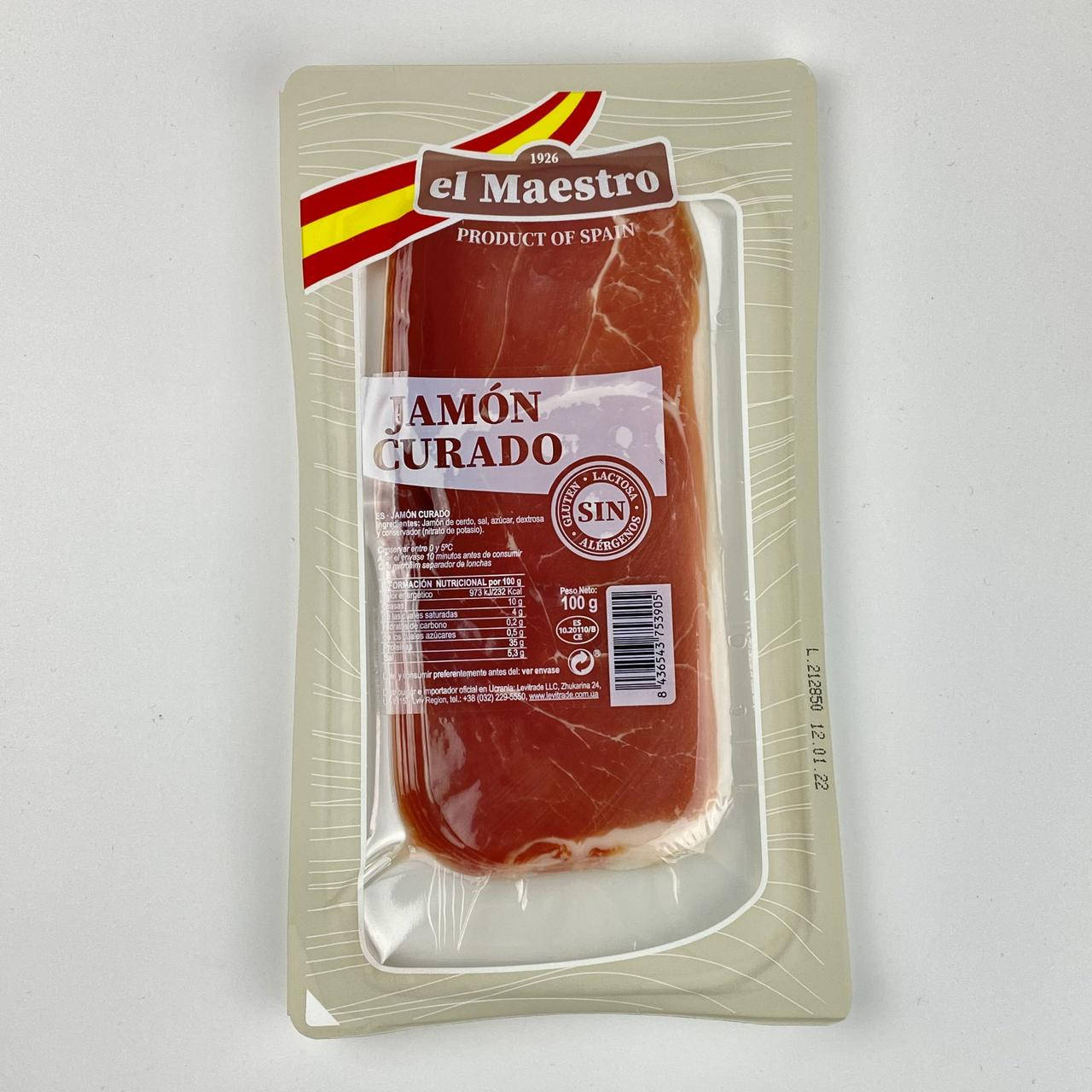 

Хамон нарізка El Maestro 100 г.