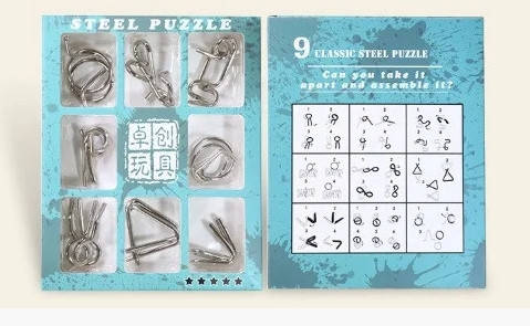 

Головоломки Steel Puzzle Набор из 9 головоломок