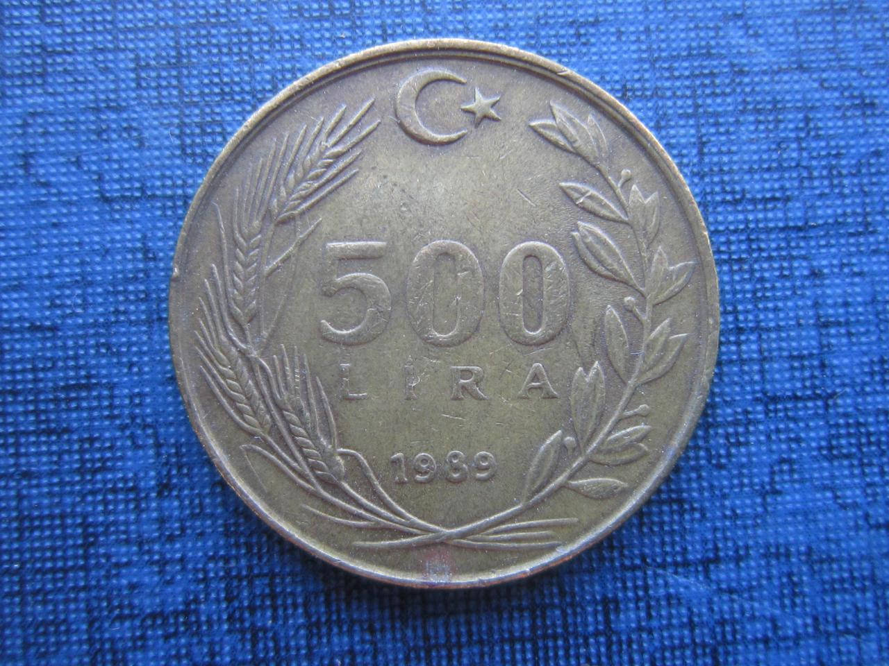 

Монета 500 лир Турция 1989