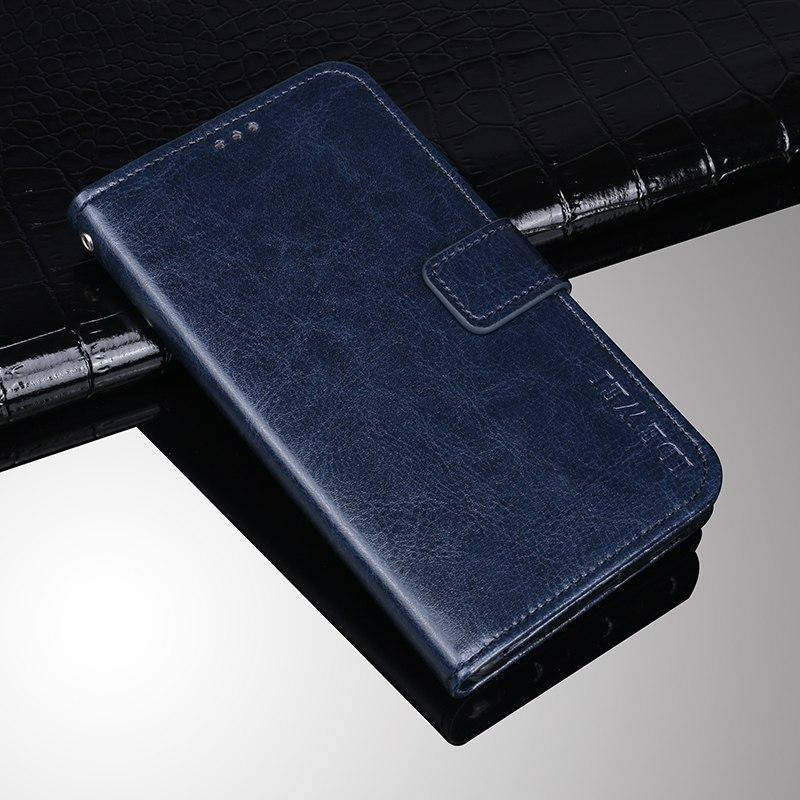 

Чехол книжка Idewei для Samsung A40 2019 / A405F (6 цветов) темно-синий
