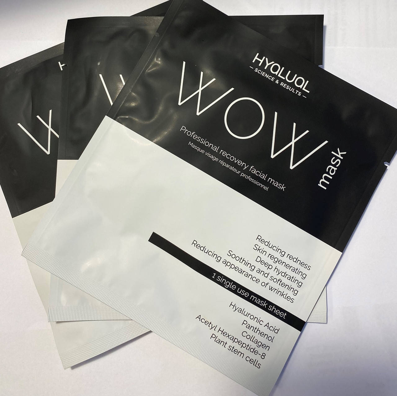 

HYALUAL WOW mask гидрогелевая маска для лица-3шт