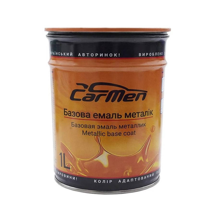 

Базовая автоэмаль металлик Carmen 1F7 Toyota 1 л, Серебро