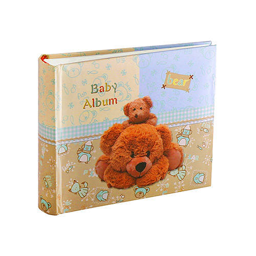 

Альбом детский на 100 фотографий 10х15 см Bear Olive, Оливковый