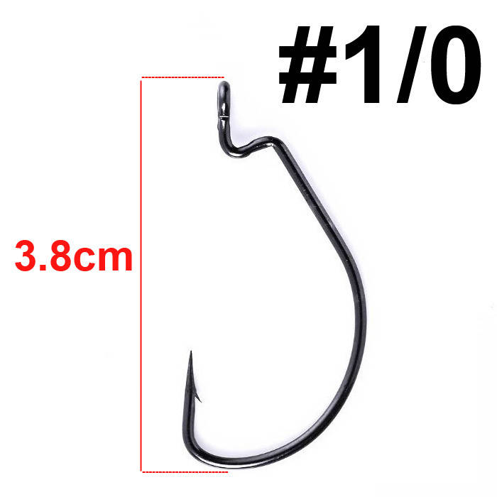 

Офсетный крючок FOX Worm Offset Hook OEM #1/0 черный (1шт)