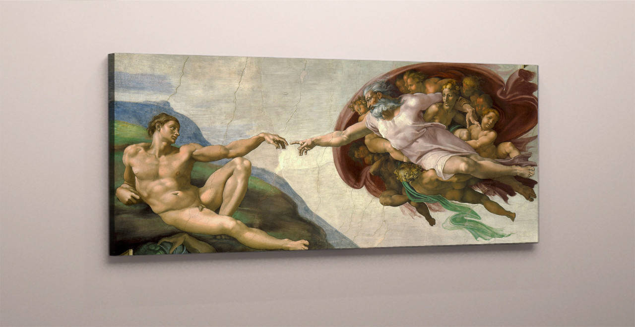 

Картина на холсте Сотворение Адама 60 х 125 см