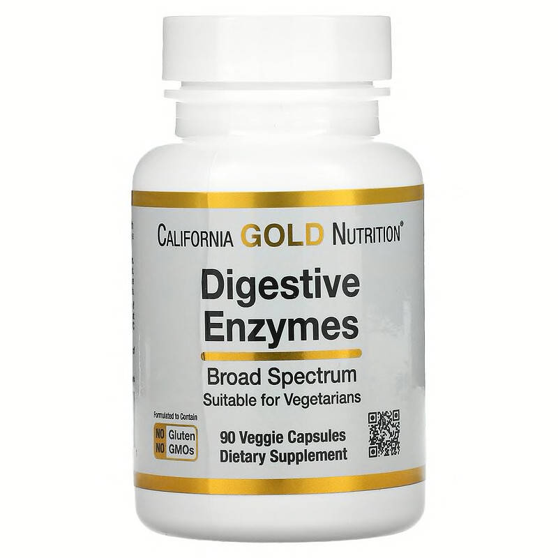 

Пищеварительные ферменты California GOLD Nutrition "Digestive Enzymes" (90 капсул)