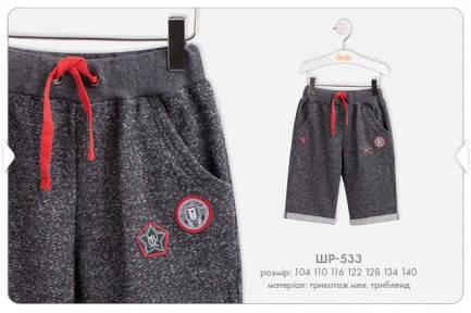 

ШР 533 Штани трикотаж, р.110 колірMX0 меланж, сірий, неважливо