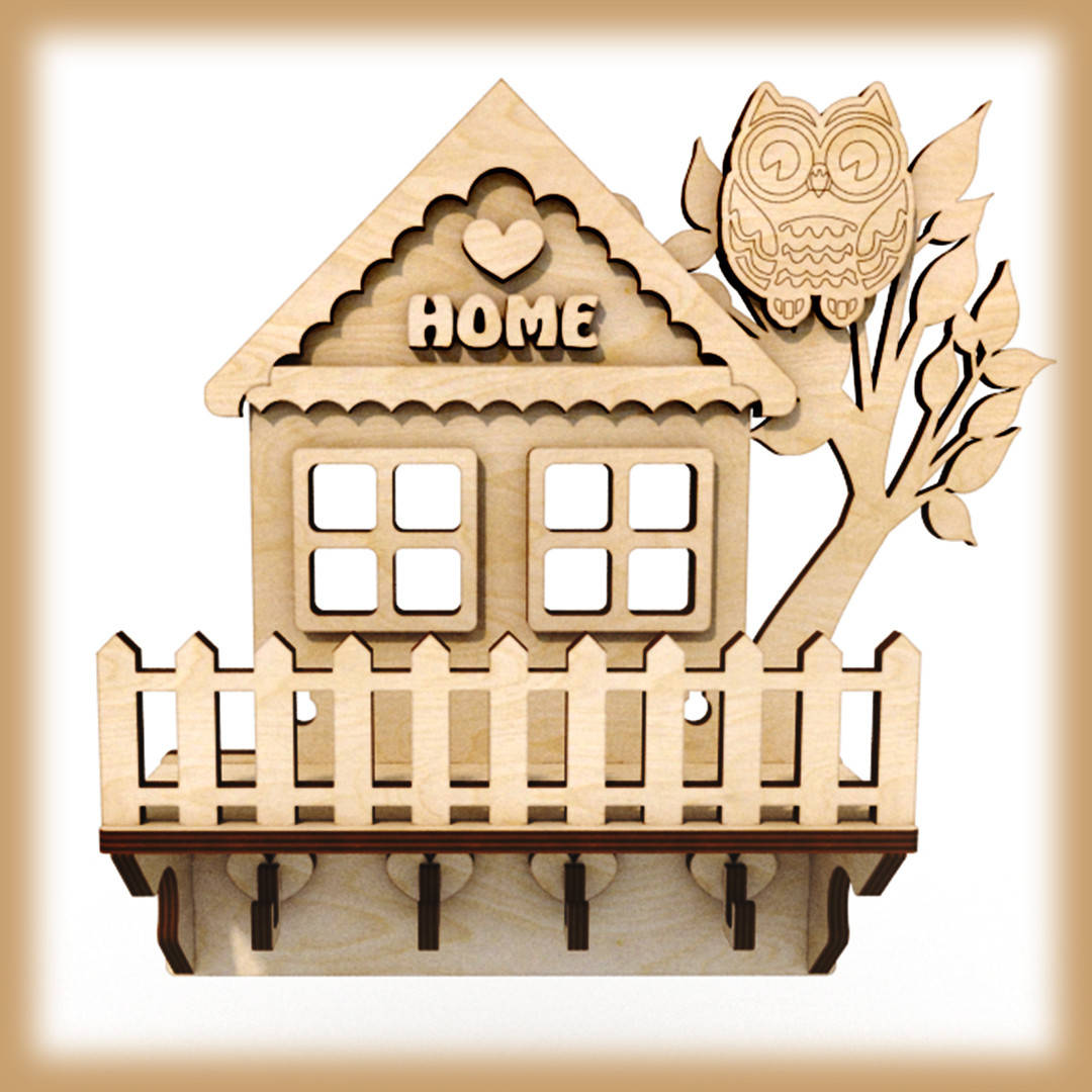 

Дерев’яна Настінна Ключниця Home