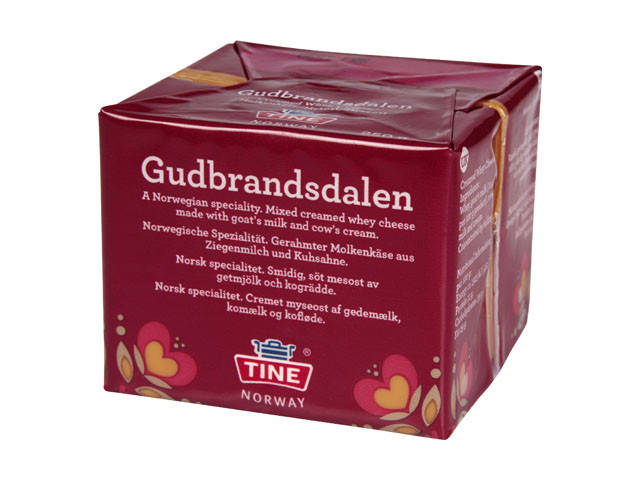 

Сыр традиционный норвежский Брюност Гудбрандсдален Tine Gudbrandsdalen Cheese 29% 250 г