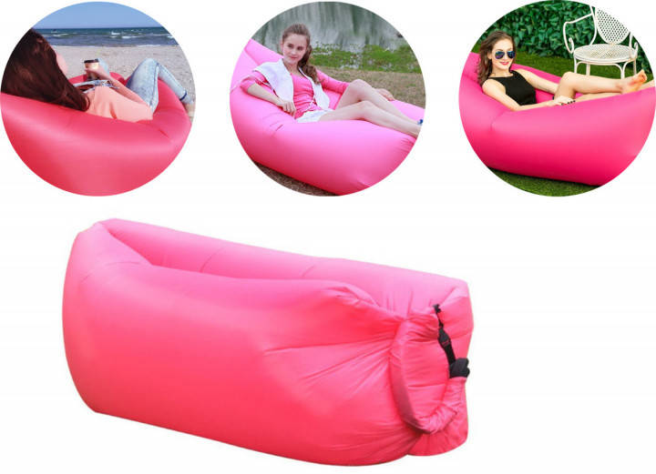

Надувний диван AIR SOFA Rose надувной шезлон, Розовый