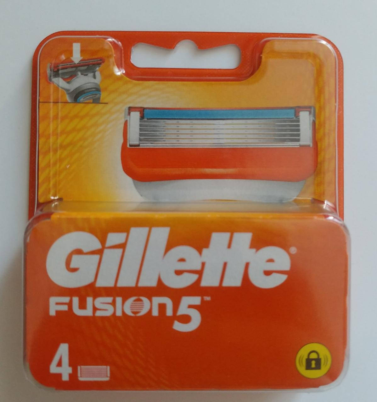 

Картриджи для гоління Gillette Fusion 4 шт Original