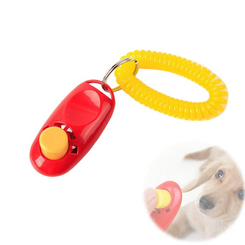 

Кликер для дрессировки собак с кнопкой и браслетом Pet Click Clicker