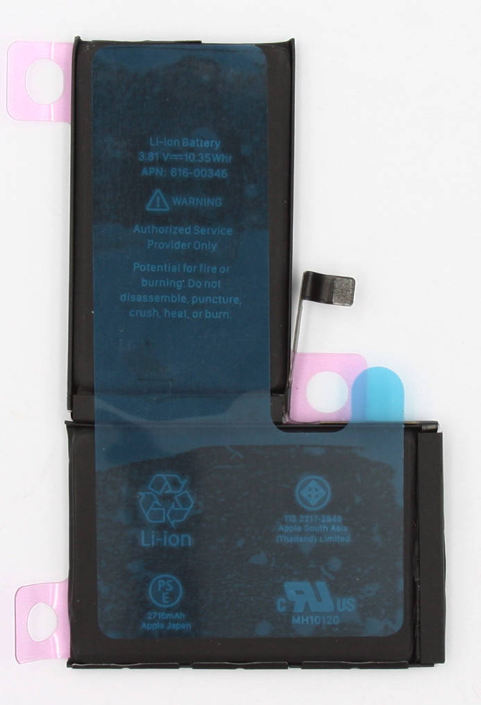 

Аккумулятор Apple iPhone X (A1865/ A1901) 2716 mAh (616-00351), оригинал
