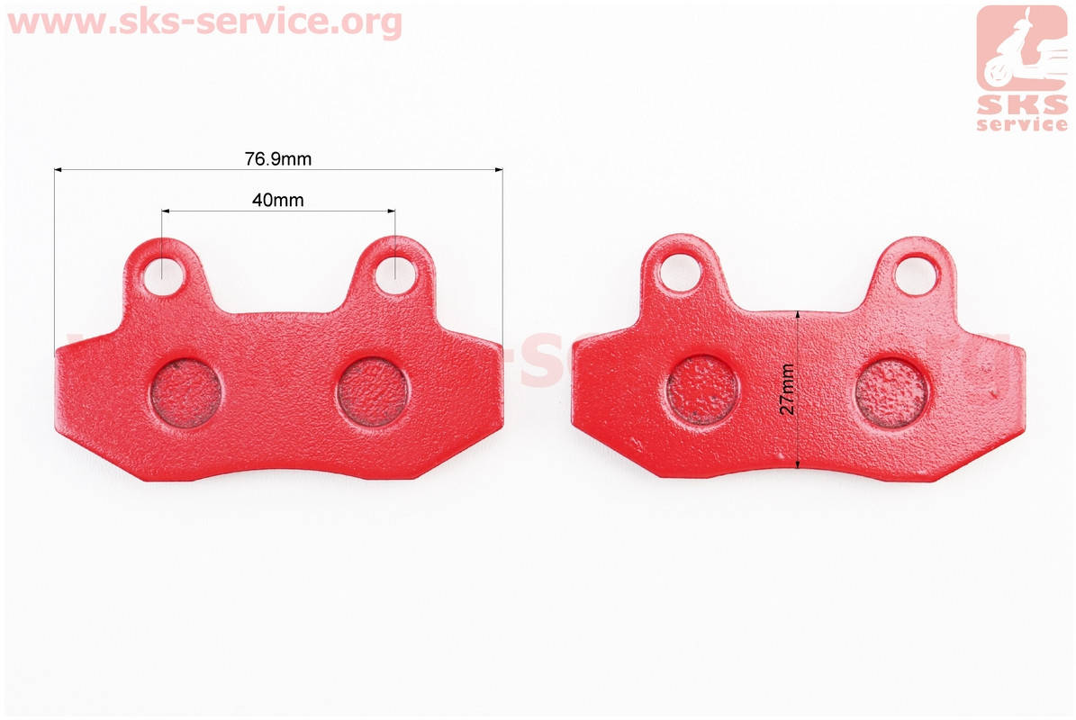 

Тормозные колодки (дисковые) Viper -F5 (передние) к-кт красные