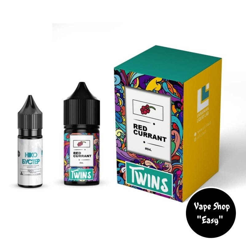 

Набор для самозамеса TWINS Red Currant 30 мл 50 мг солевой.