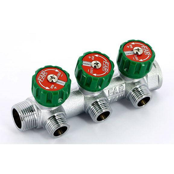 

Регулирующий коллектор FAR с 3 отводами 3/4"x1/2" (FK 3822 3412TP)