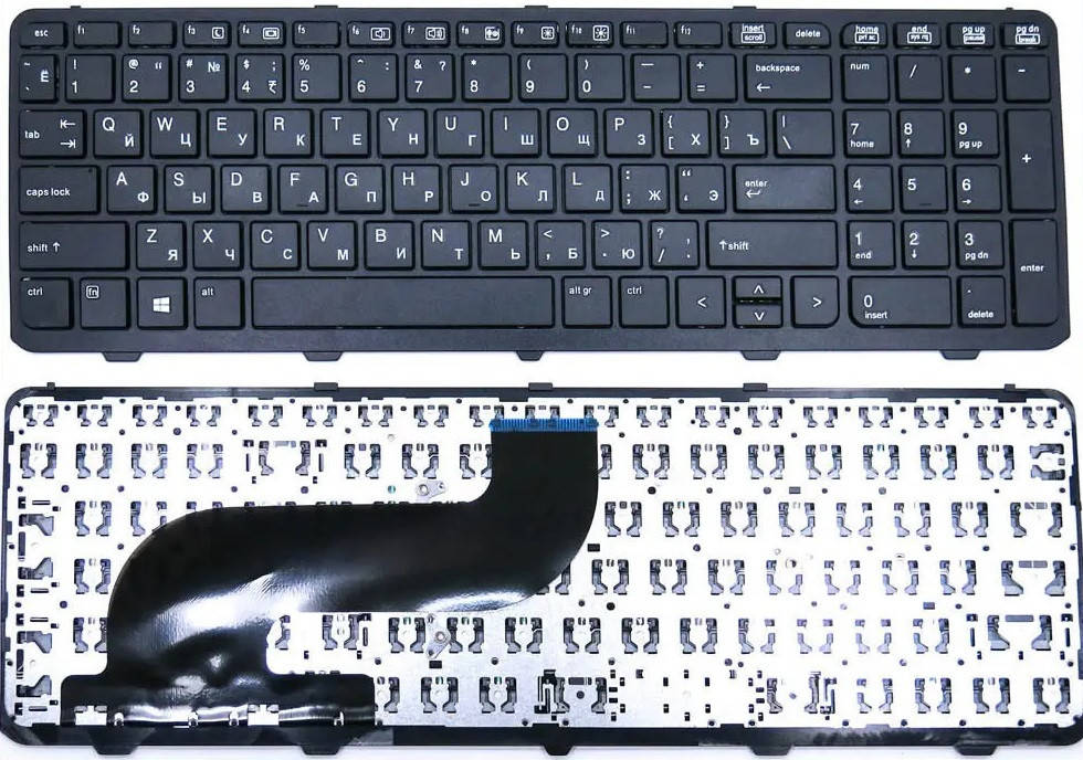 

Клавиатура для ноутбука HP ProBook: 650 G1, 655 G1, rus, black, с фреймом, Черный