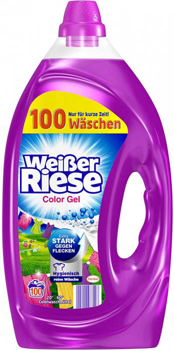 

Безфосфатный гель для стирки Weiber Riese Color 100 стирок 5,0литра