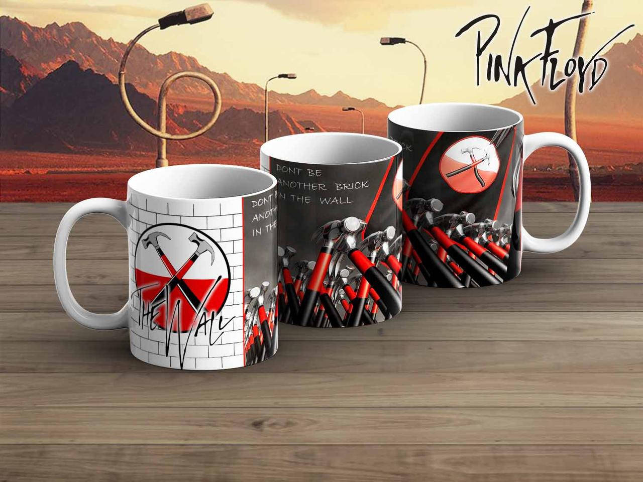 

Чашка Пинк Флойд "Dont be another brick in the wall" / Pink Floyd, Розовый