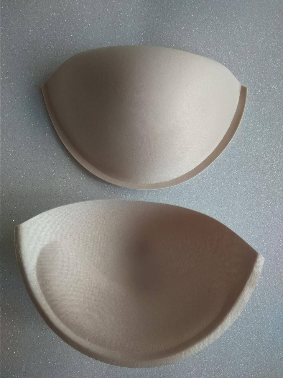 

Вкладыши поролоновые для бюстгальтера под косточку (чашка) с пуш-ап (push-up) бежевые размер 100, Бежевый